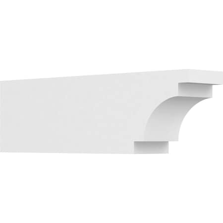 Ekena Millwork Standard Mediterranean Architectural Grade PVC Rafter Tail, 4"W X 6"H X 20"L RFTP04X06X20MED